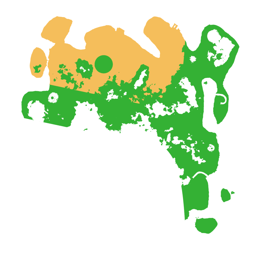 Biome Rust Map: Procedural Map, Size: 3700, Seed: 886555904