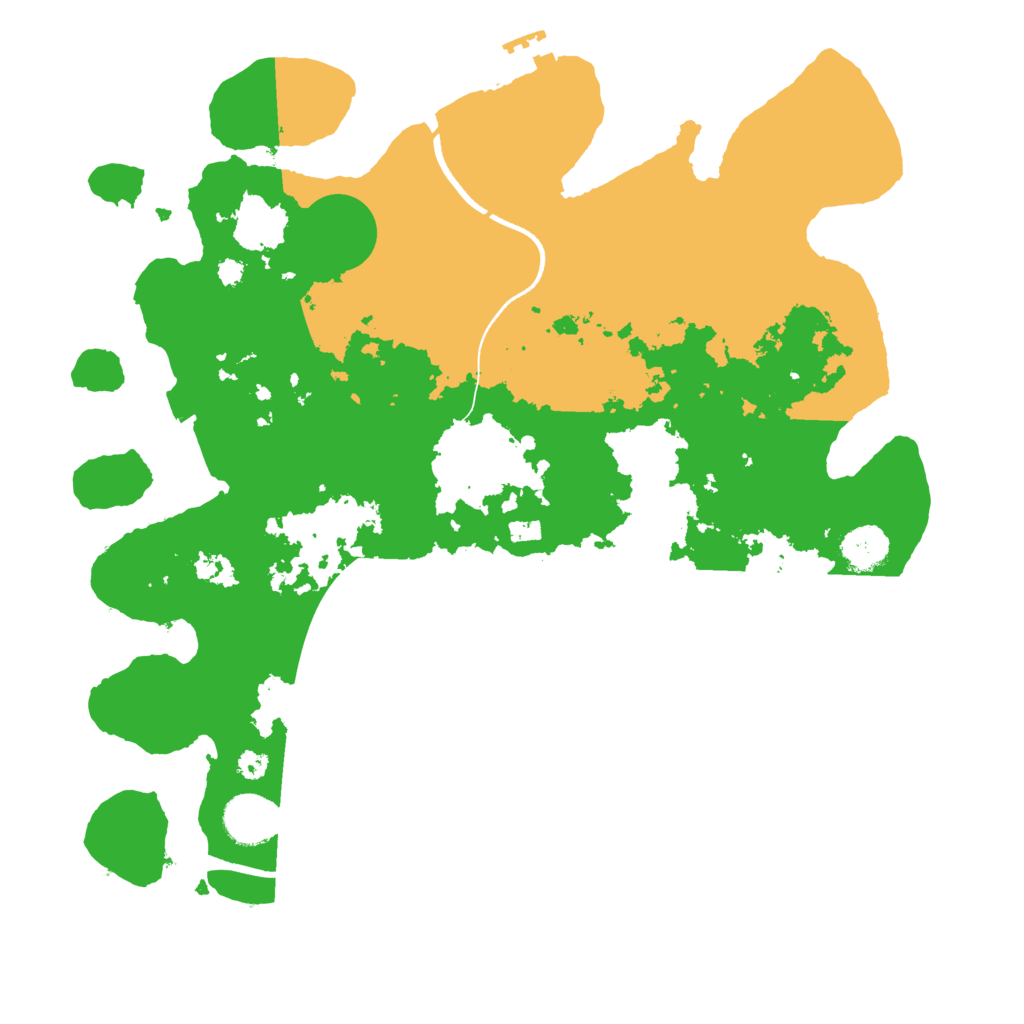 Biome Rust Map: Procedural Map, Size: 3500, Seed: 2008992590