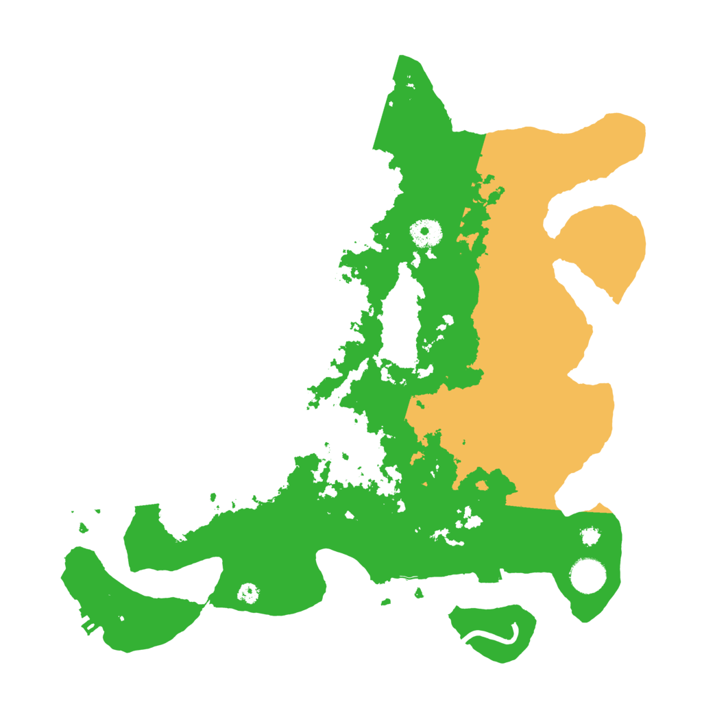 Biome Rust Map: Procedural Map, Size: 3500, Seed: 166718215