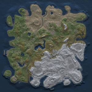 Thumbnail Rust Map: Procedural Map, Size: 4250, Seed: 1034604373, 17 Monuments