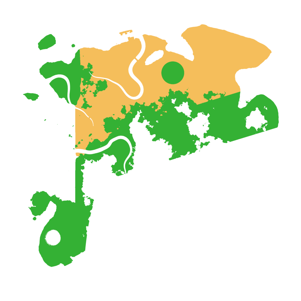 Biome Rust Map: Procedural Map, Size: 3500, Seed: 89648740