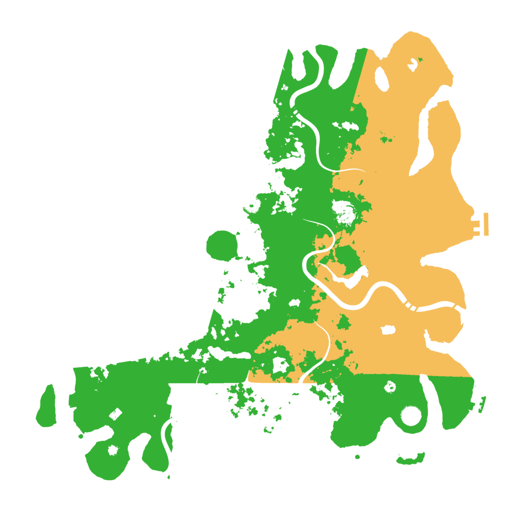 Biome Rust Map: Procedural Map, Size: 4500, Seed: 1744158146