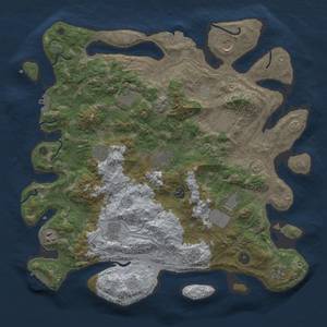 Thumbnail Rust Map: Procedural Map, Size: 4250, Seed: 1792579077, 19 Monuments