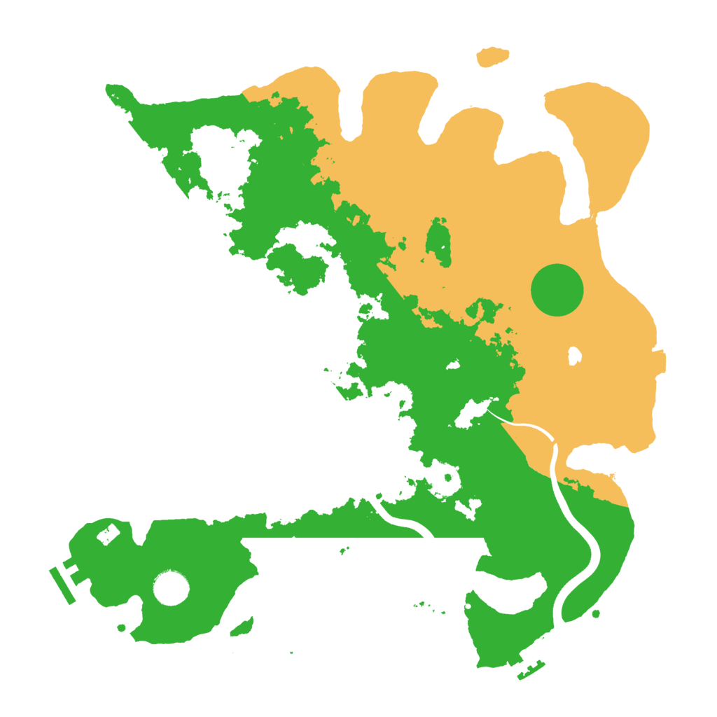 Biome Rust Map: Procedural Map, Size: 3600, Seed: 10308