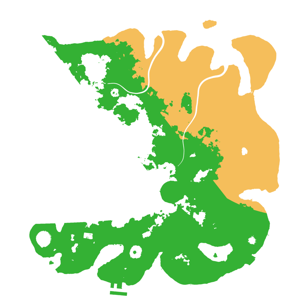 Biome Rust Map: Procedural Map, Size: 3600, Seed: 10308