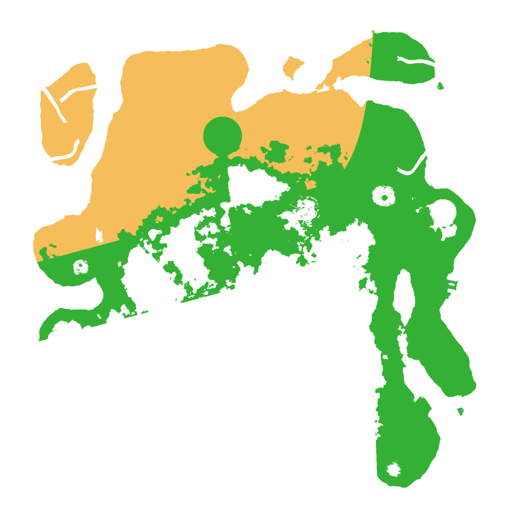 Biome Rust Map: Procedural Map, Size: 3500, Seed: 33453