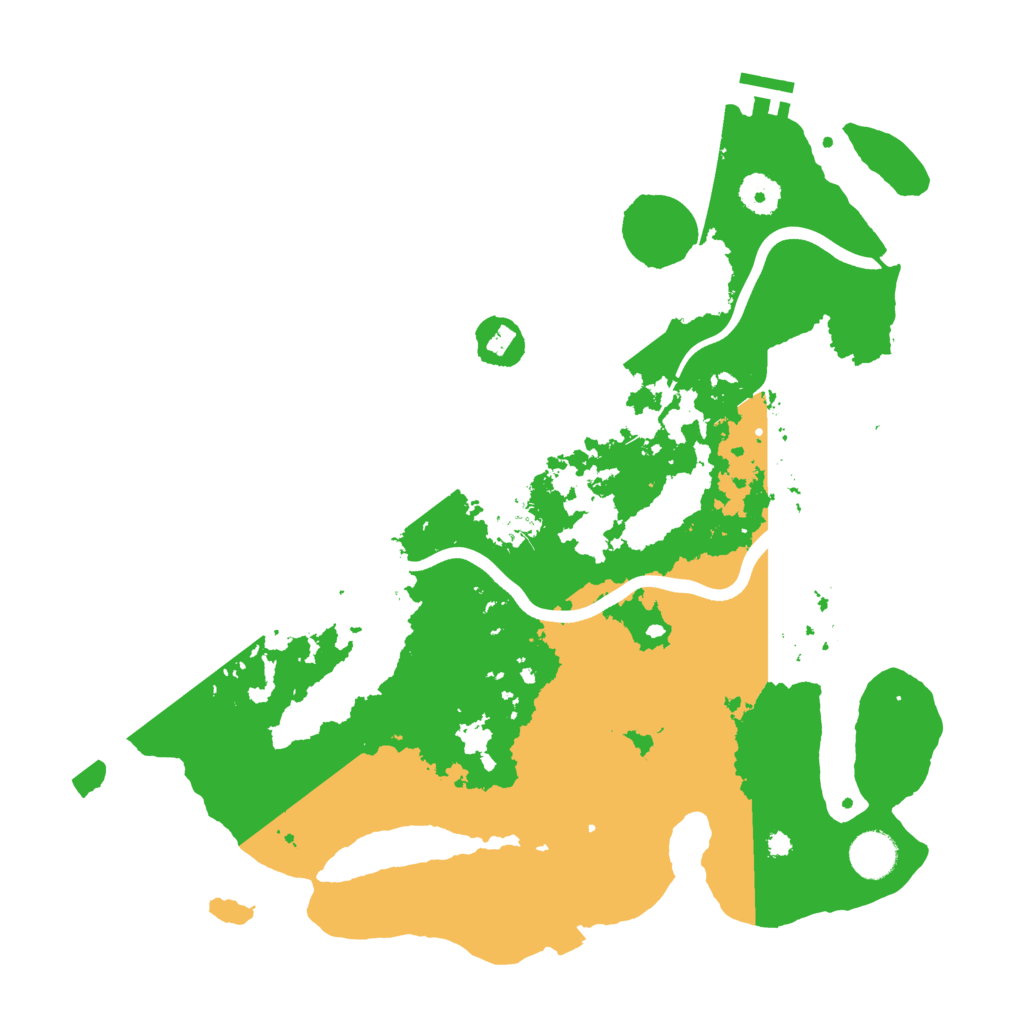 Biome Rust Map: Procedural Map, Size: 3800, Seed: 25345623