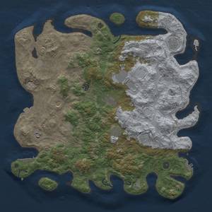 Thumbnail Rust Map: Procedural Map, Size: 4500, Seed: 428946047, 19 Monuments