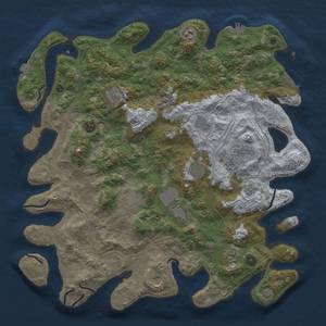 Thumbnail Rust Map: Procedural Map, Size: 4500, Seed: 411578463, 19 Monuments
