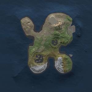 Thumbnail Rust Map: Procedural Map, Size: 1500, Seed: 4562, 4 Monuments