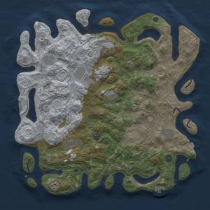 Thumbnail Rust Map: Procedural Map, Size: 4500, Seed: 1823465133, 19 Monuments