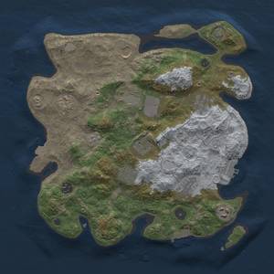 Thumbnail Rust Map: Procedural Map, Size: 3500, Seed: 234159, 18 Monuments