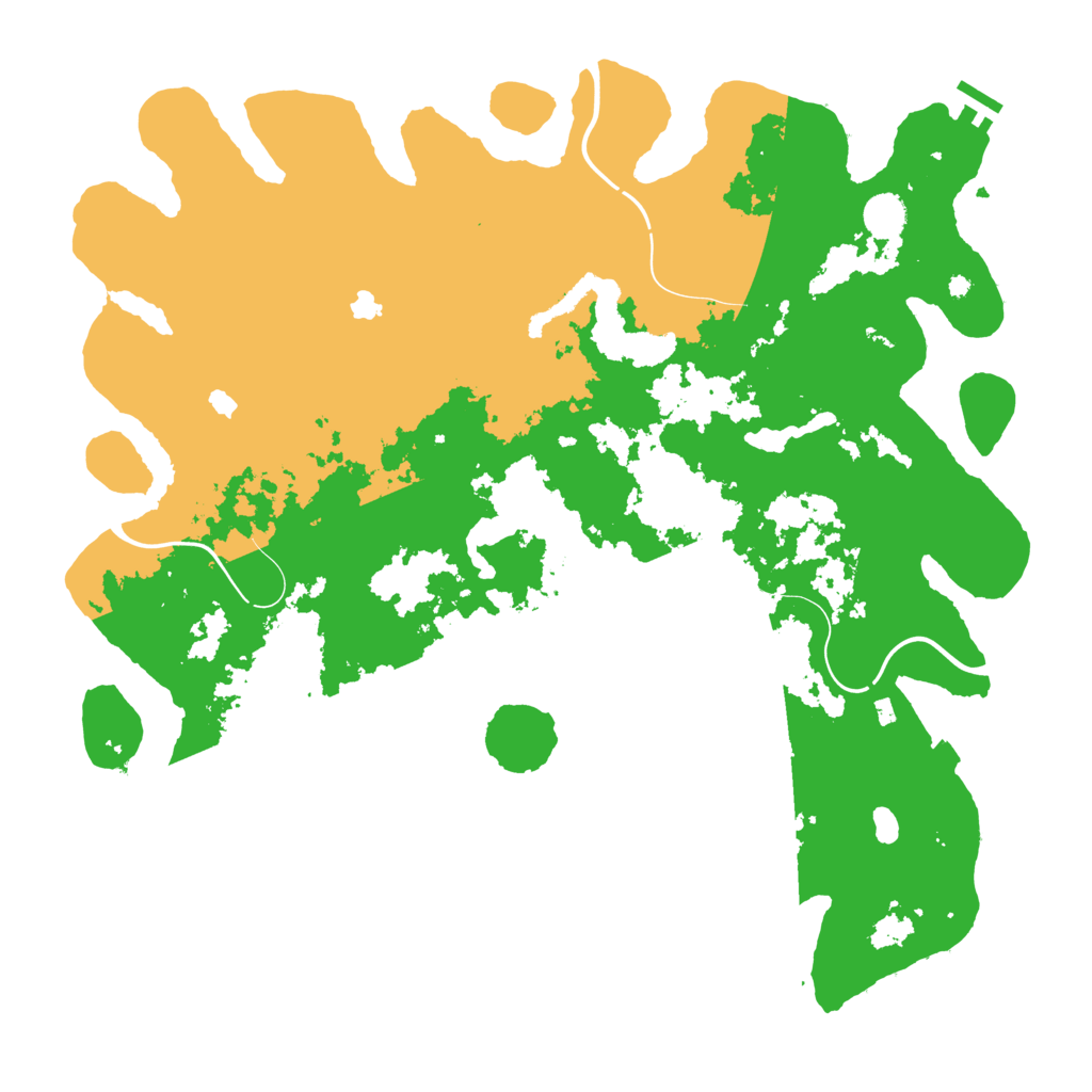 Biome Rust Map: Procedural Map, Size: 4500, Seed: 80670