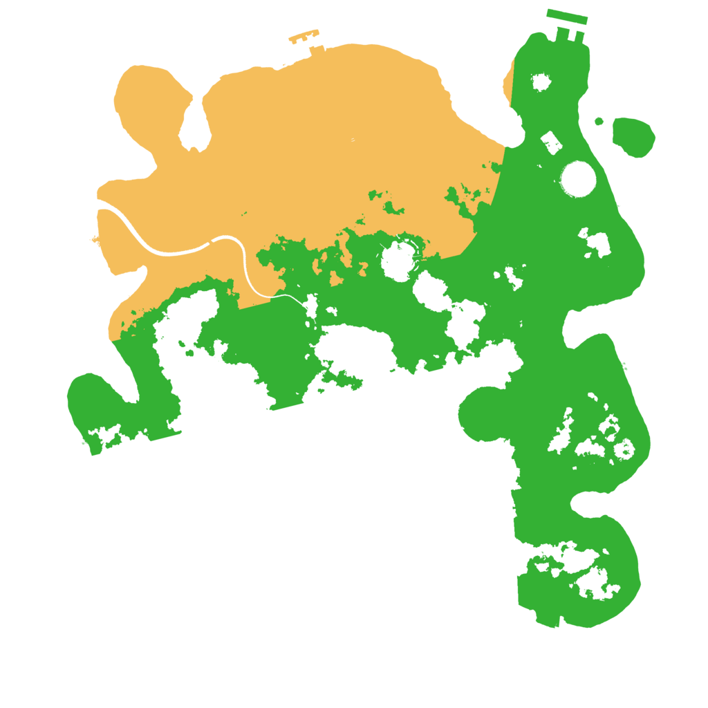 Biome Rust Map: Procedural Map, Size: 3500, Seed: 1232149093