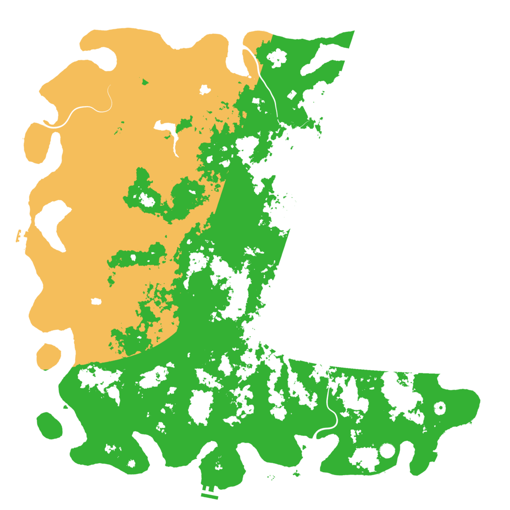 Biome Rust Map: Procedural Map, Size: 6000, Seed: 82385
