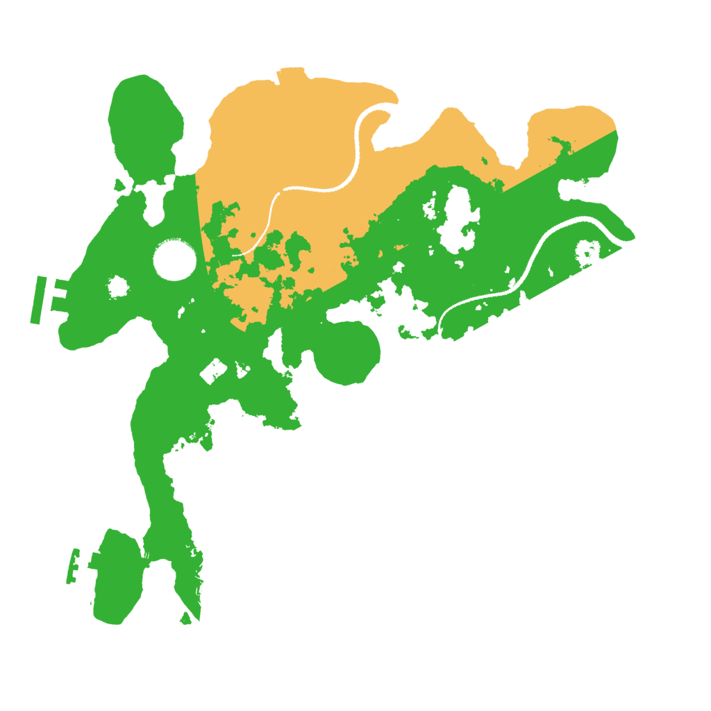 Biome Rust Map: Procedural Map, Size: 3000, Seed: 145239316