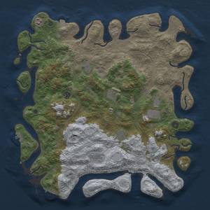 Thumbnail Rust Map: Procedural Map, Size: 4500, Seed: 2089925057, 16 Monuments