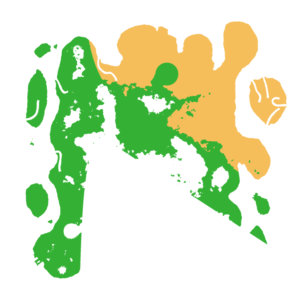 Biome Rust Map: Procedural Map, Size: 3500, Seed: 1229007120