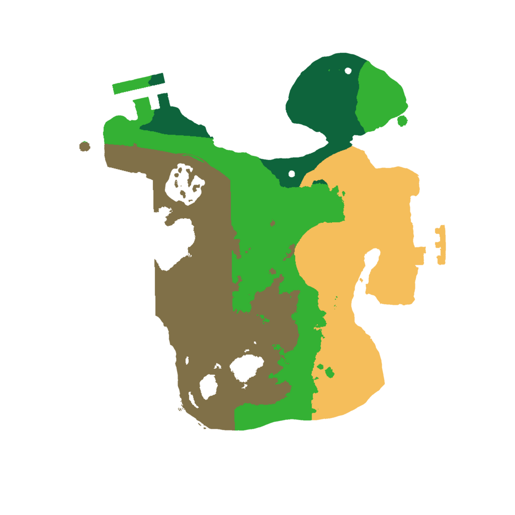 Biome Rust Map: Procedural Map, Size: 2000, Seed: 1614527021