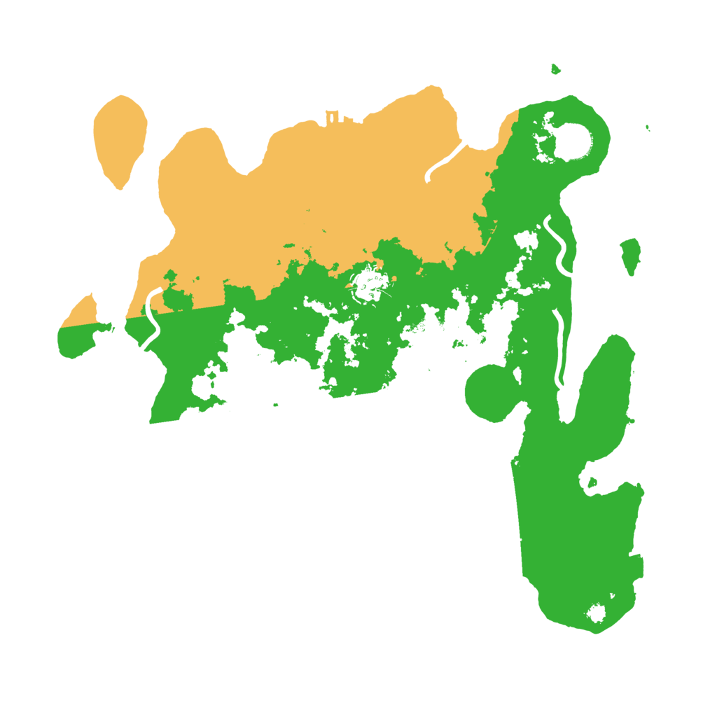Biome Rust Map: Procedural Map, Size: 3500, Seed: 220080456