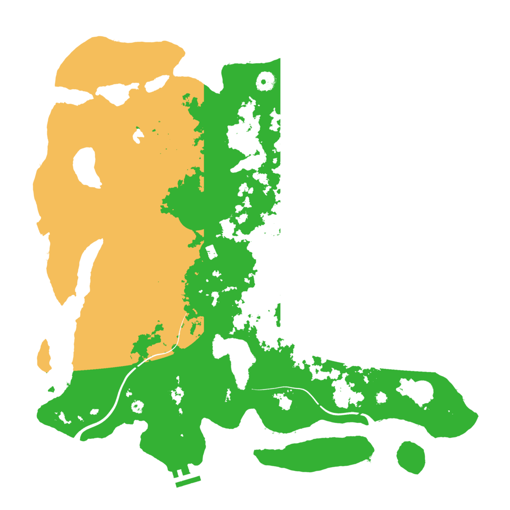 Biome Rust Map: Procedural Map, Size: 4050, Seed: 2069985868