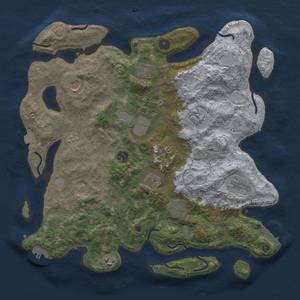 Thumbnail Rust Map: Procedural Map, Size: 4050, Seed: 2069985868, 18 Monuments