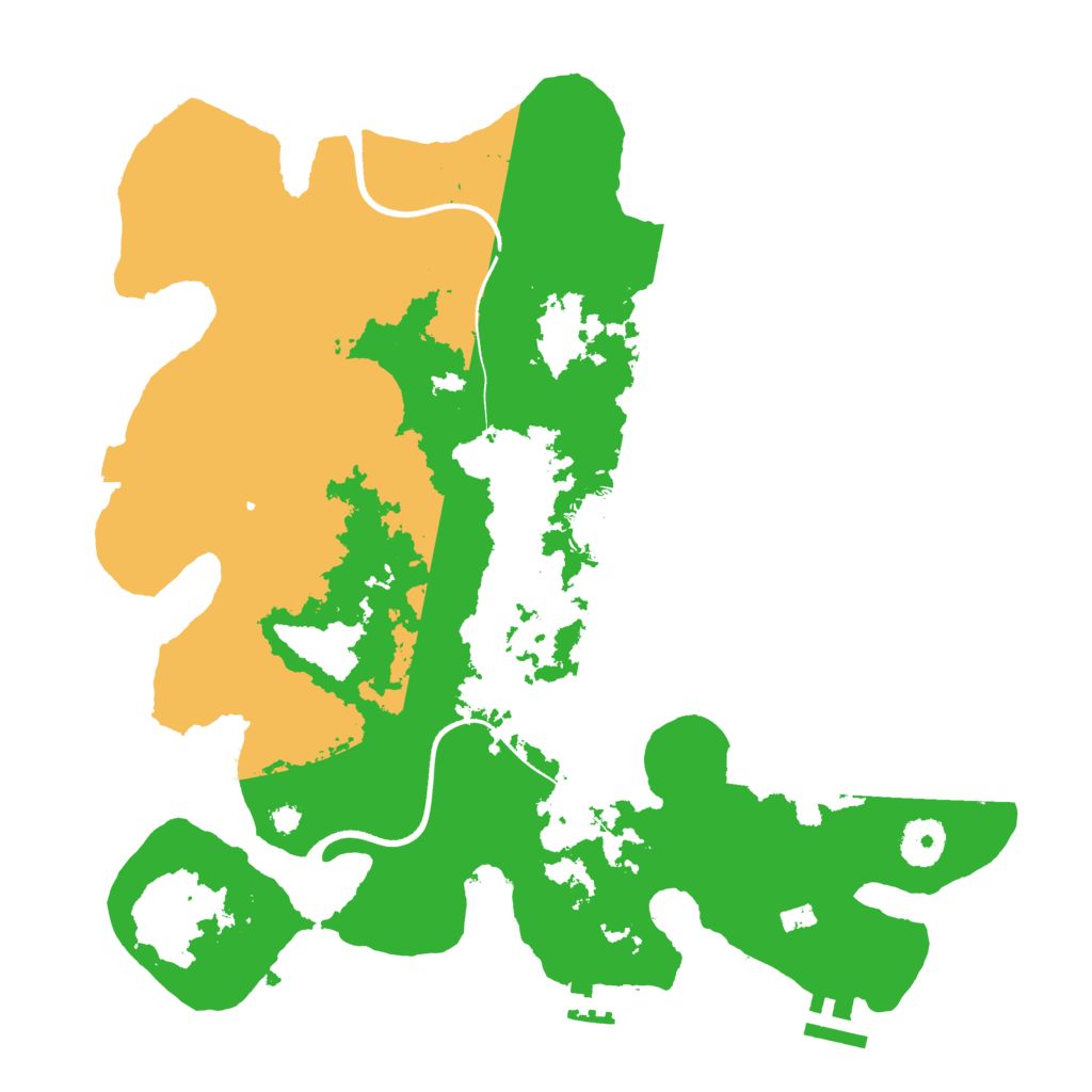 Biome Rust Map: Procedural Map, Size: 3500, Seed: 601057910