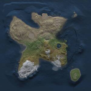 Thumbnail Rust Map: Procedural Map, Size: 2000, Seed: 282715489, 5 Monuments