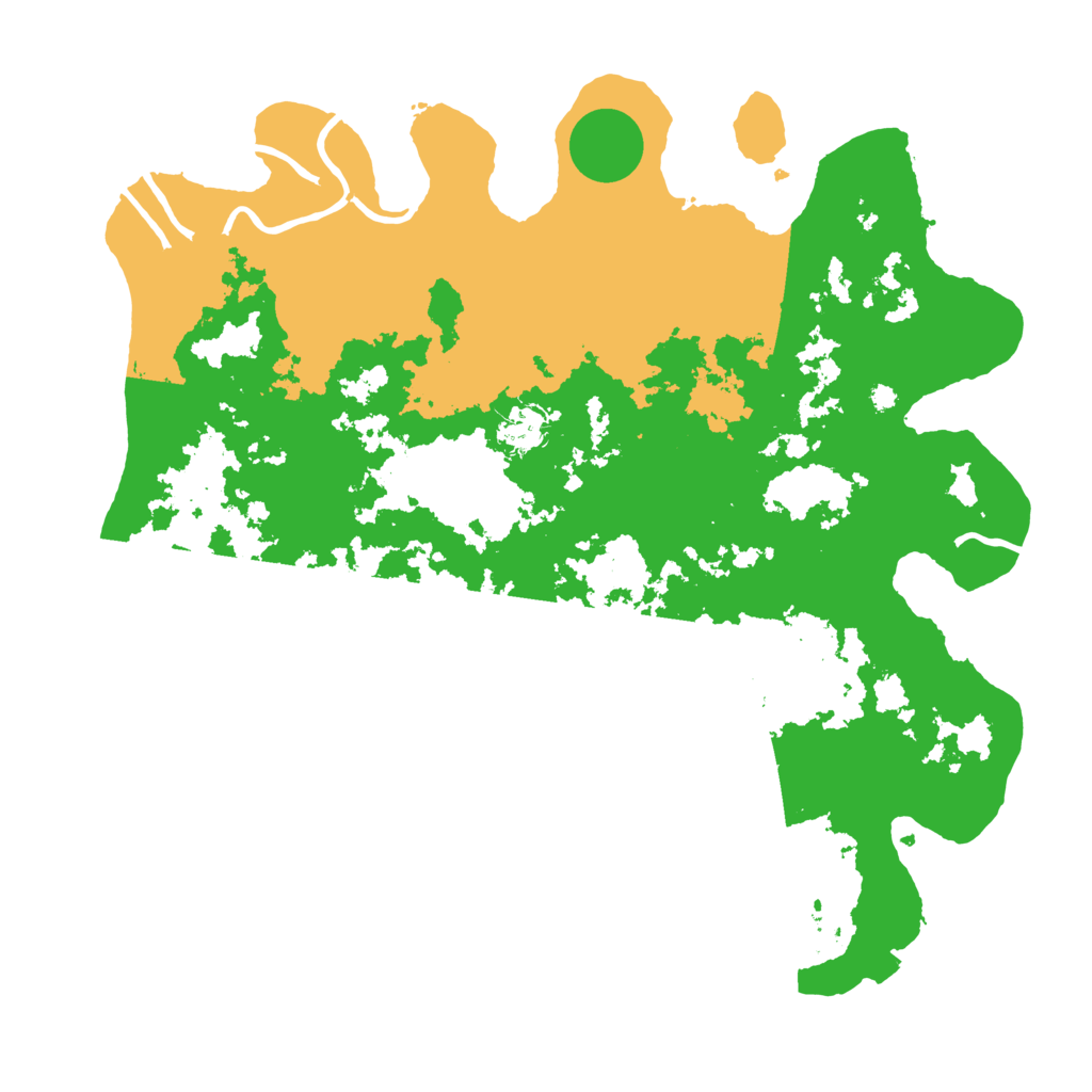 Biome Rust Map: Procedural Map, Size: 3900, Seed: 55478792