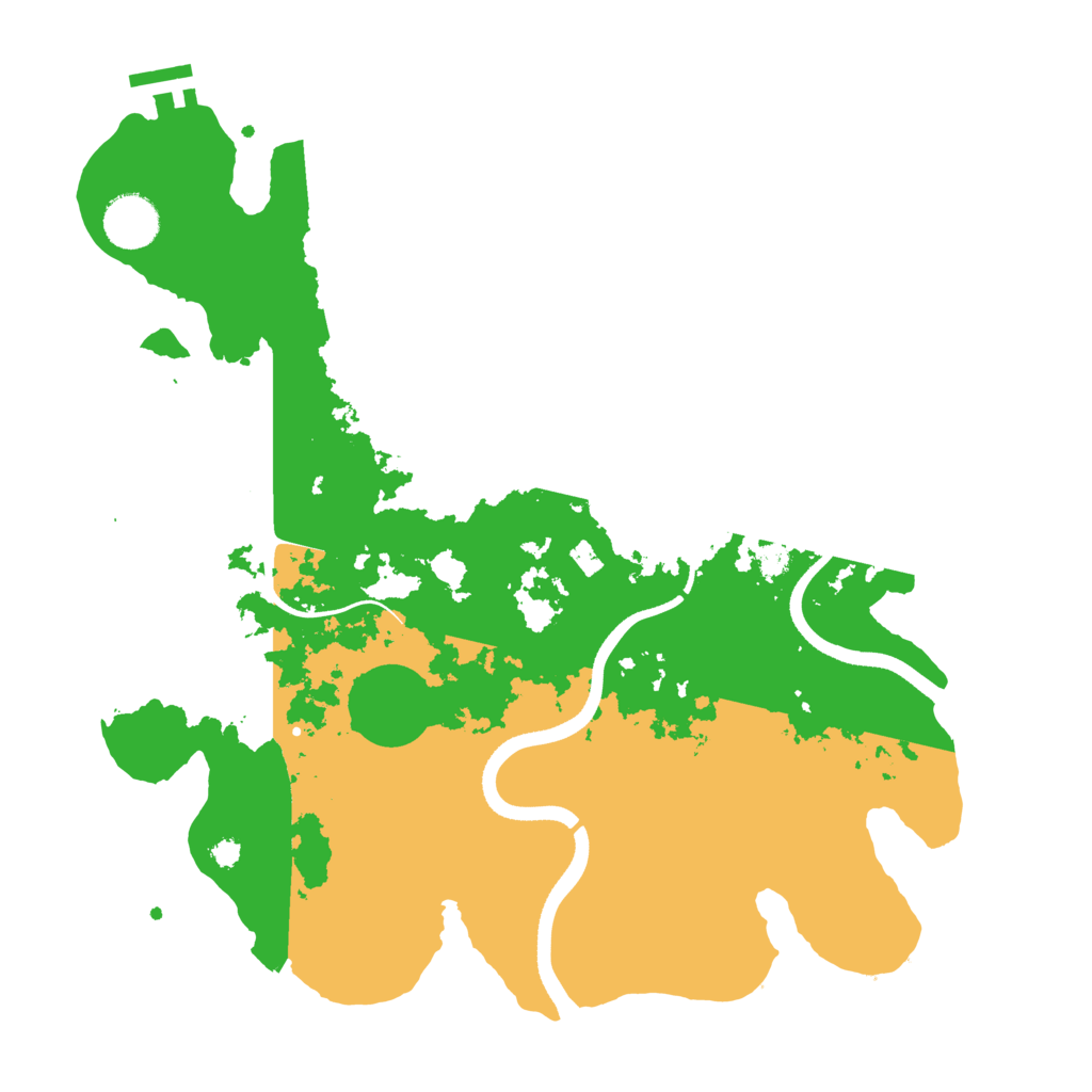 Biome Rust Map: Procedural Map, Size: 3500, Seed: 490017415