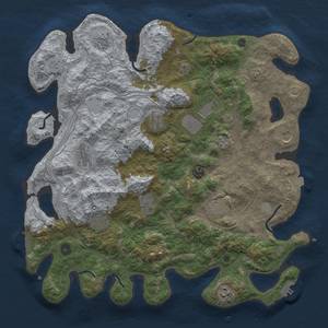 Thumbnail Rust Map: Procedural Map, Size: 4250, Seed: 702231678, 19 Monuments