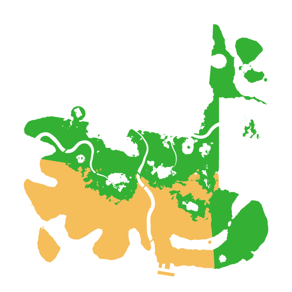 Biome Rust Map: Procedural Map, Size: 3500, Seed: 1544195530