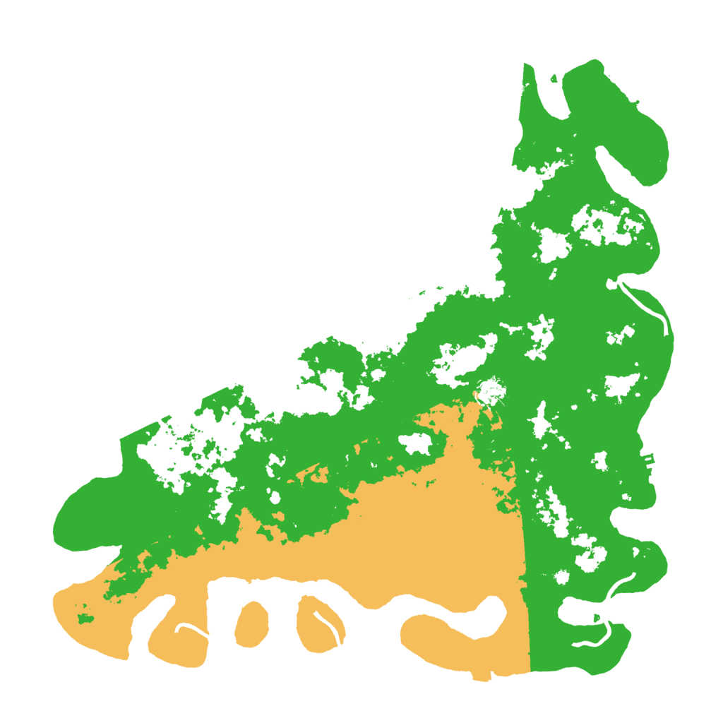 Biome Rust Map: Procedural Map, Size: 4500, Seed: 245924