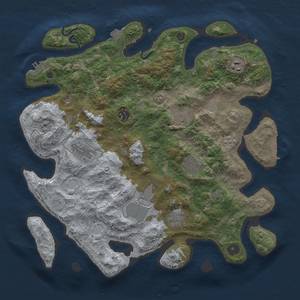 Thumbnail Rust Map: Procedural Map, Size: 3800, Seed: 1177550, 16 Monuments