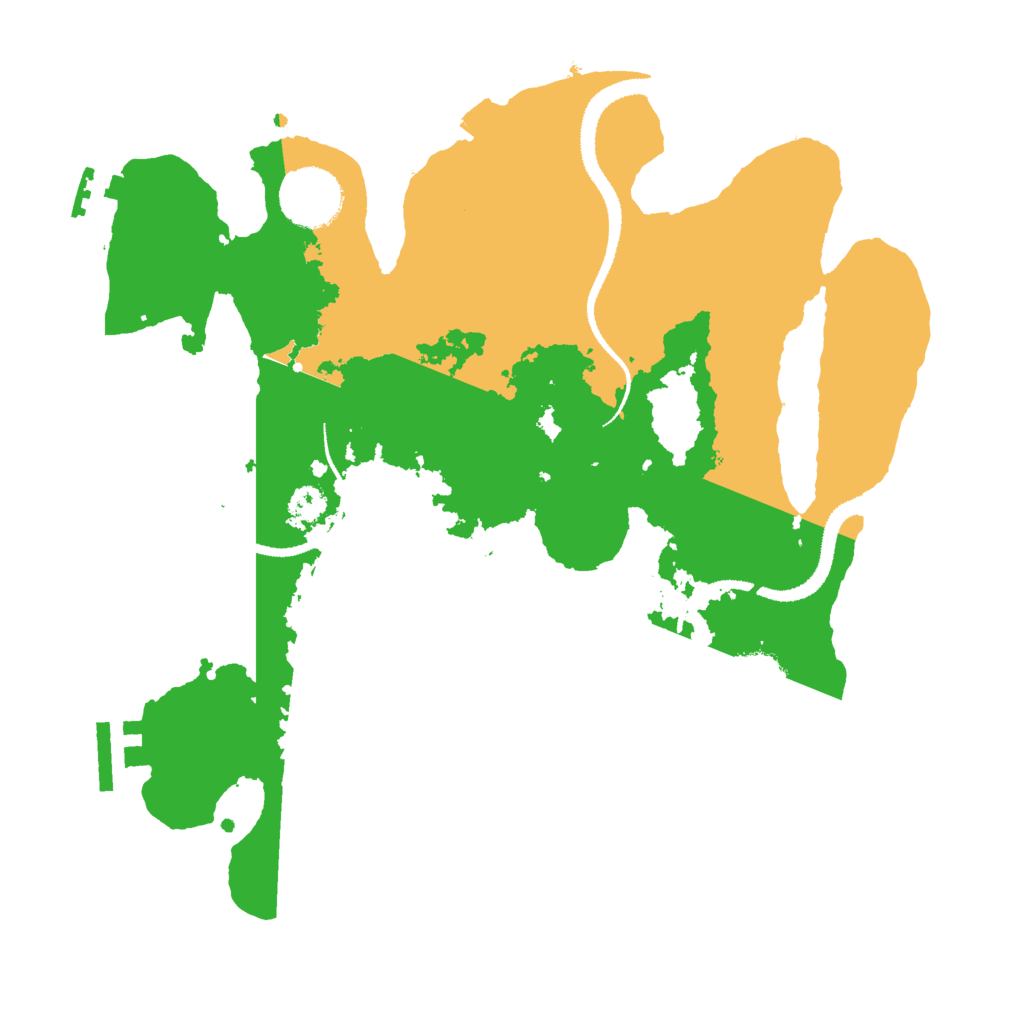 Biome Rust Map: Procedural Map, Size: 3000, Seed: 1660191216