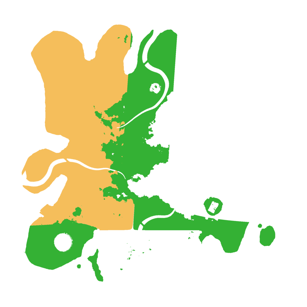 Biome Rust Map: Procedural Map, Size: 3000, Seed: 442409185