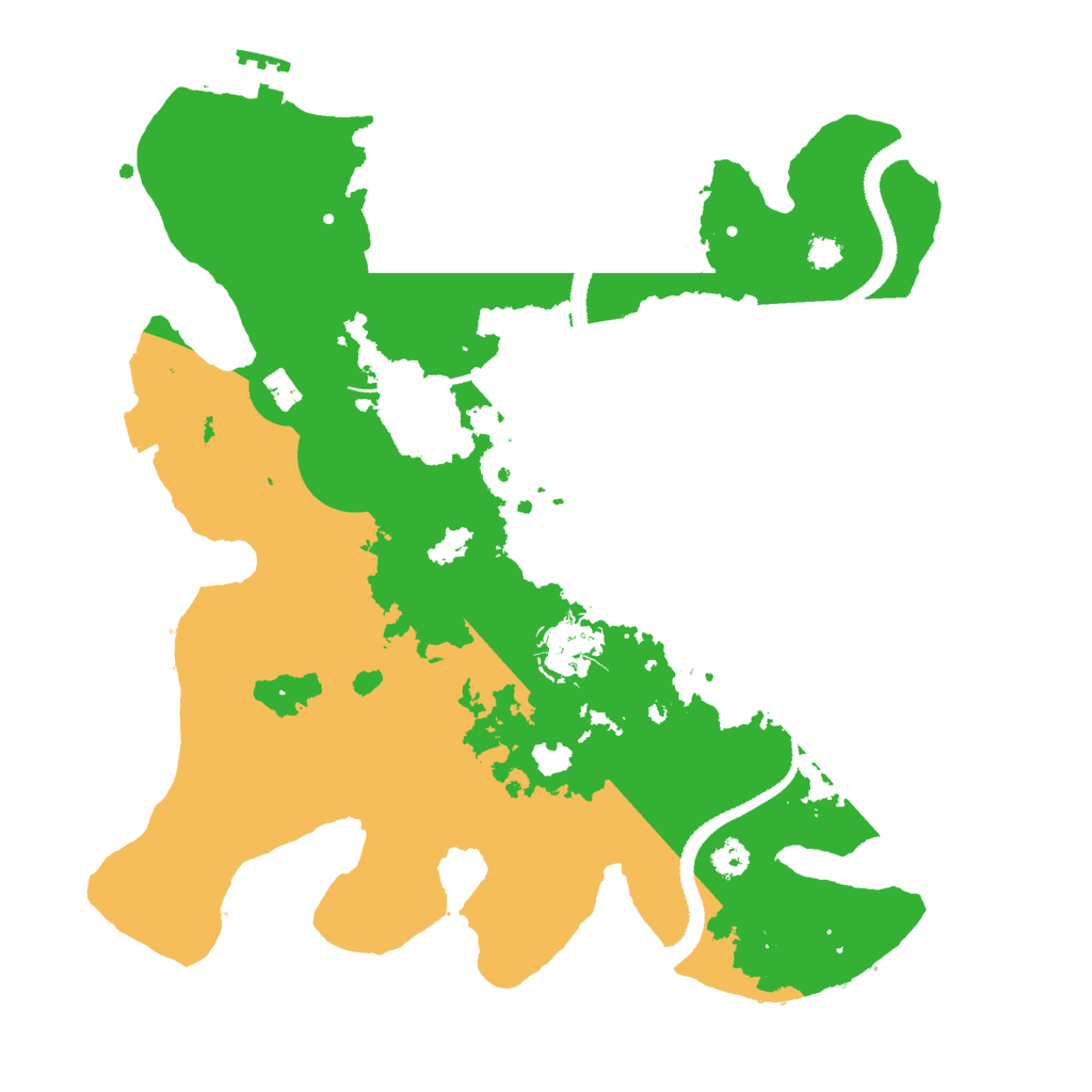 Biome Rust Map: Procedural Map, Size: 3000, Seed: 86155606