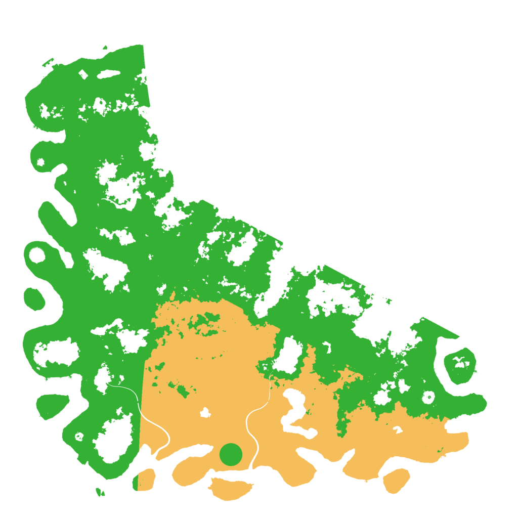 Biome Rust Map: Procedural Map, Size: 6000, Seed: 65029