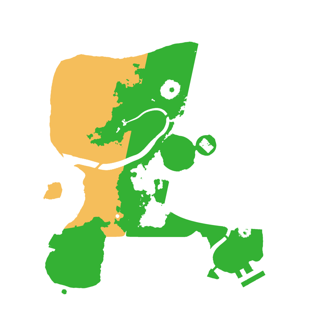 Biome Rust Map: Procedural Map, Size: 2500, Seed: 576605232