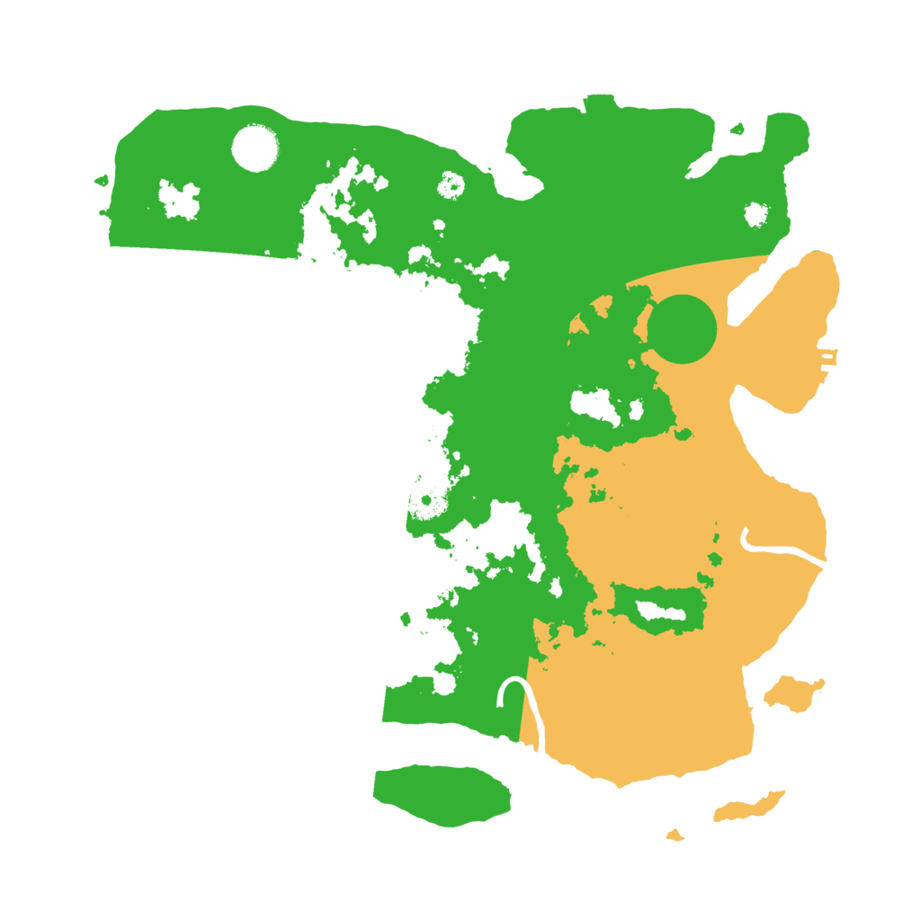 Biome Rust Map: Procedural Map, Size: 3500, Seed: 657251234