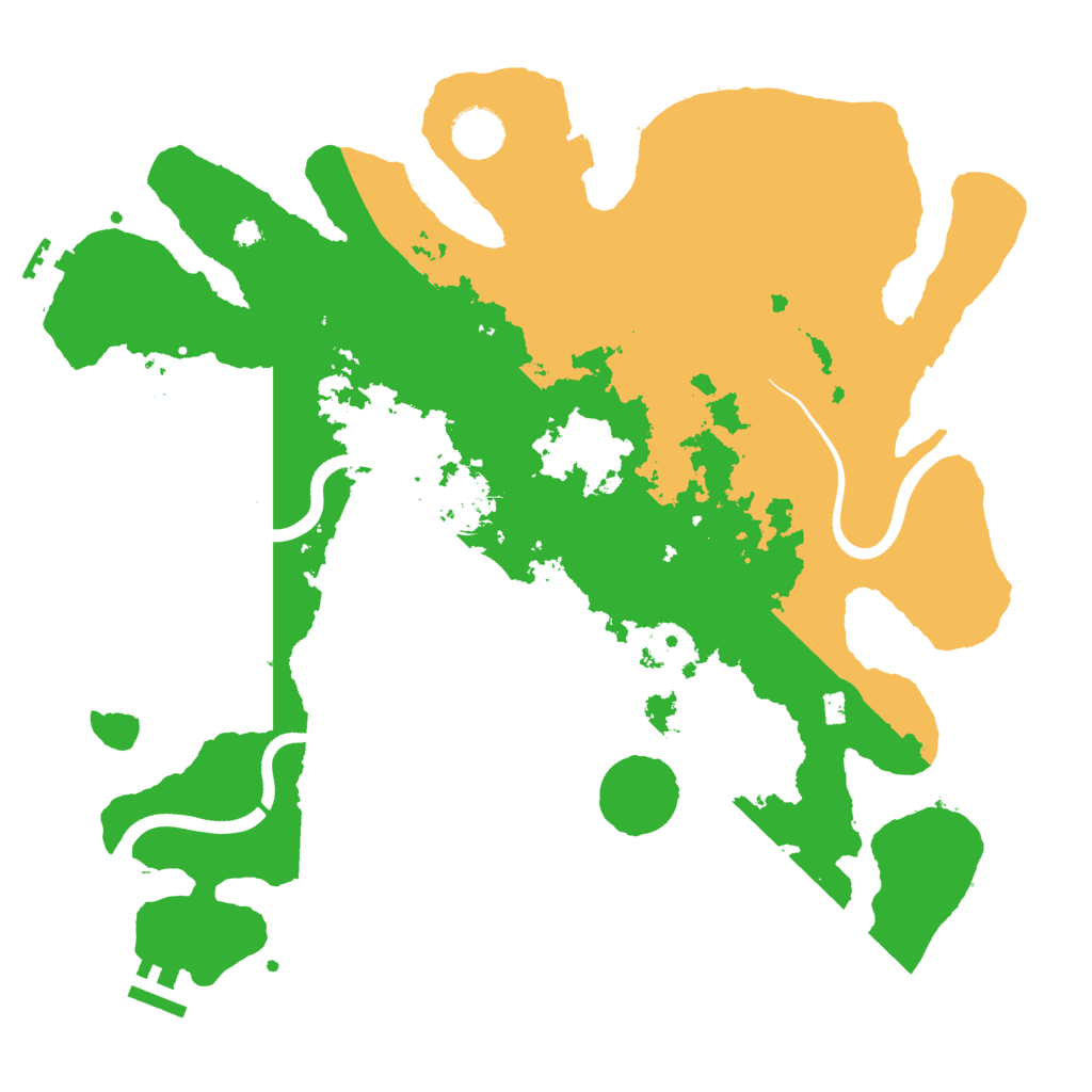 Biome Rust Map: Procedural Map, Size: 3700, Seed: 1853134994