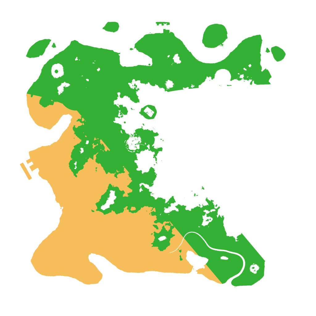Biome Rust Map: Procedural Map, Size: 3500, Seed: 955550655