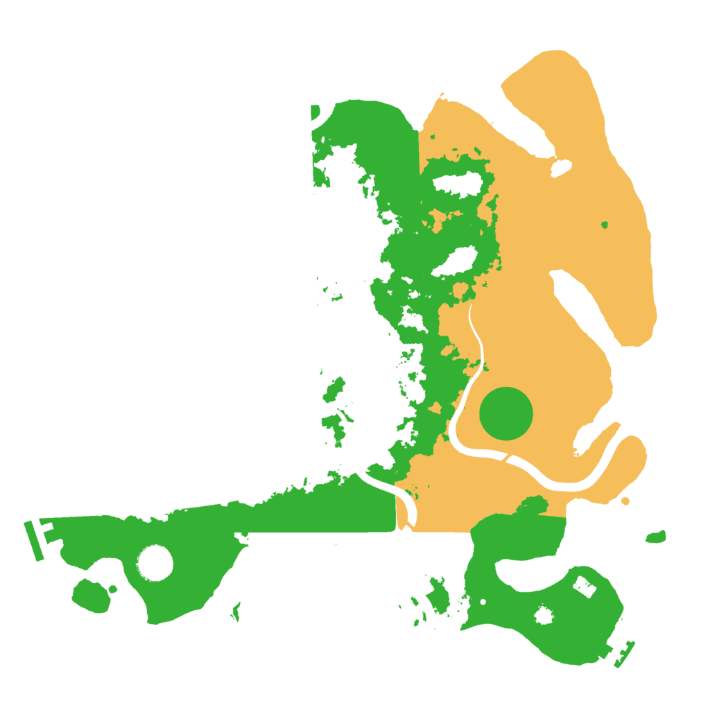 Biome Rust Map: Procedural Map, Size: 3500, Seed: 512511767