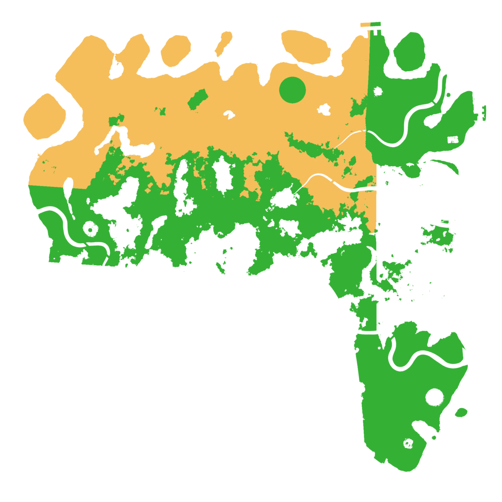 Biome Rust Map: Procedural Map, Size: 5000, Seed: 1430769476
