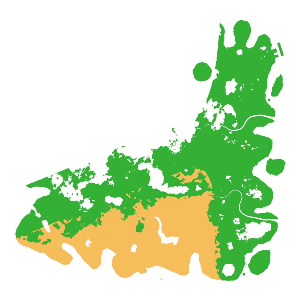 Biome Rust Map: Procedural Map, Size: 4500, Seed: 164211493