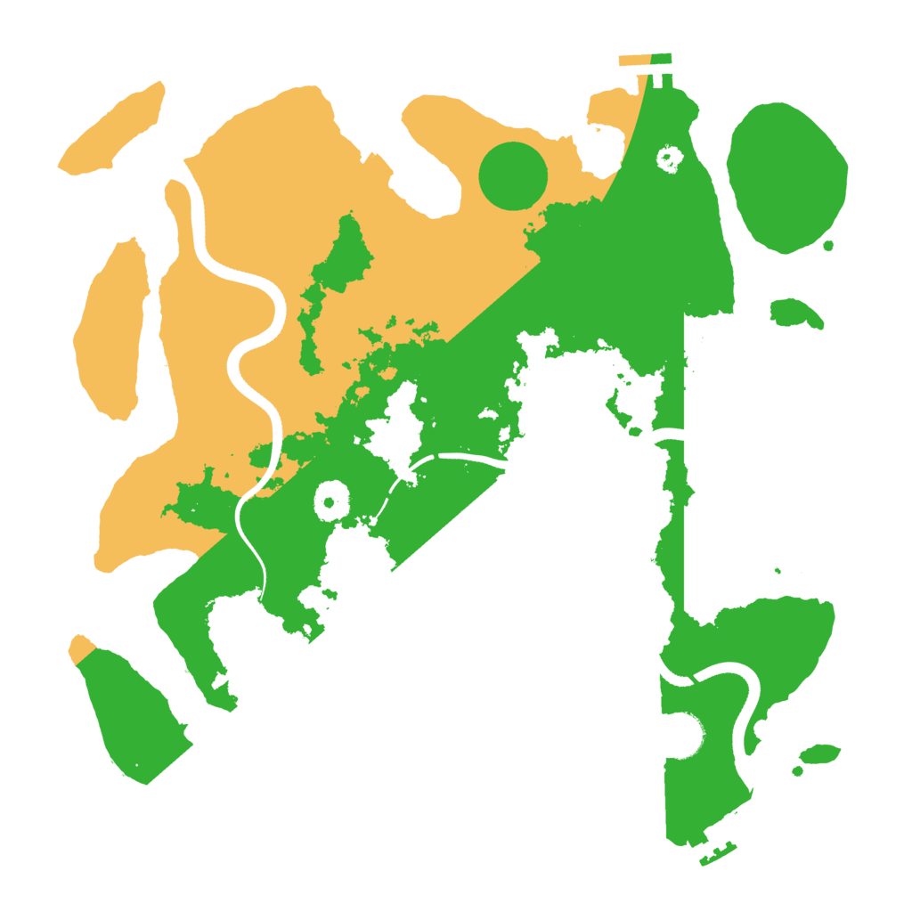 Biome Rust Map: Procedural Map, Size: 3500, Seed: 1009683780