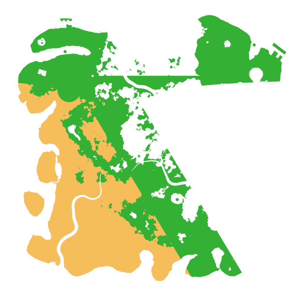 Biome Rust Map: Procedural Map, Size: 3950, Seed: 55684174
