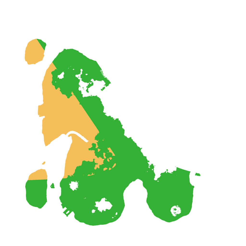 Biome Rust Map: Procedural Map, Size: 2500, Seed: 264228182