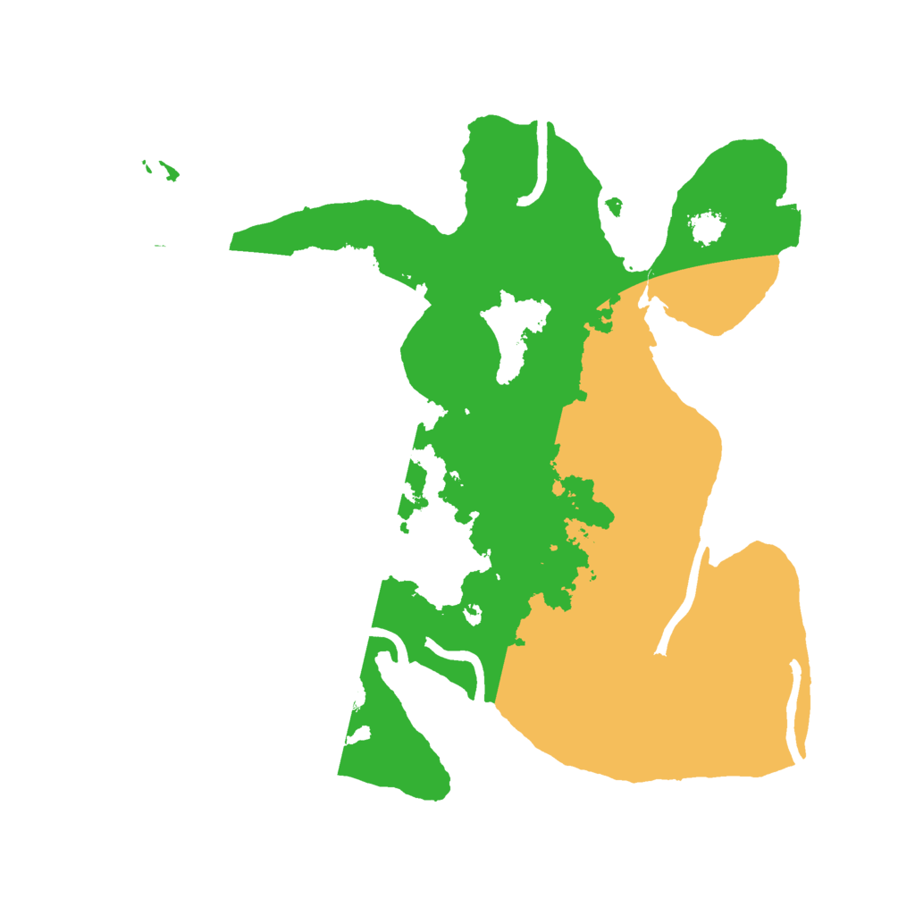 Biome Rust Map: Procedural Map, Size: 2500, Seed: 609520883