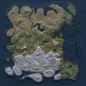 Thumbnail Rust Map: Procedural Map, Size: 4250, Seed: 1027686023, 16 Monuments